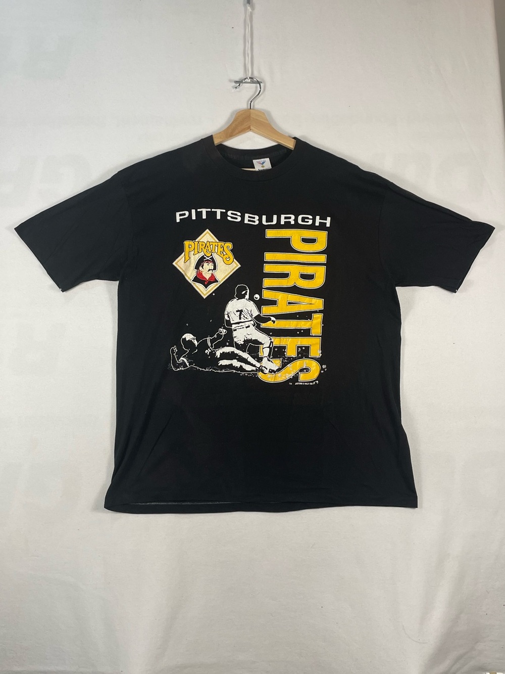 Vintage Pittsburgh Pirates MLB Baseball Made In USA Jostens T shirt Sz XL